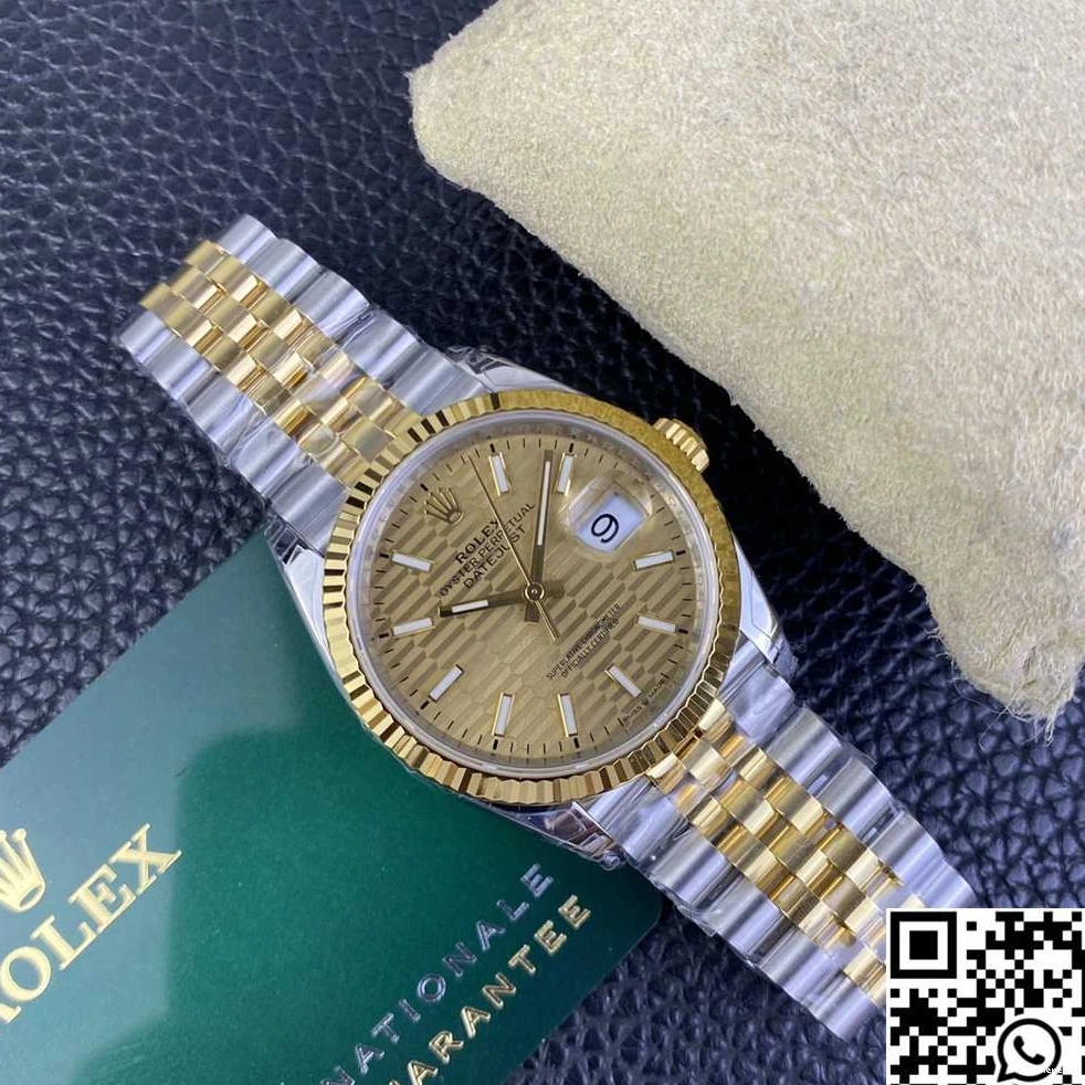 Yellow Two Rolex Tone Diamond 36MM Datejust Factory VS Dial Motif M126233 Hourmarker 0128